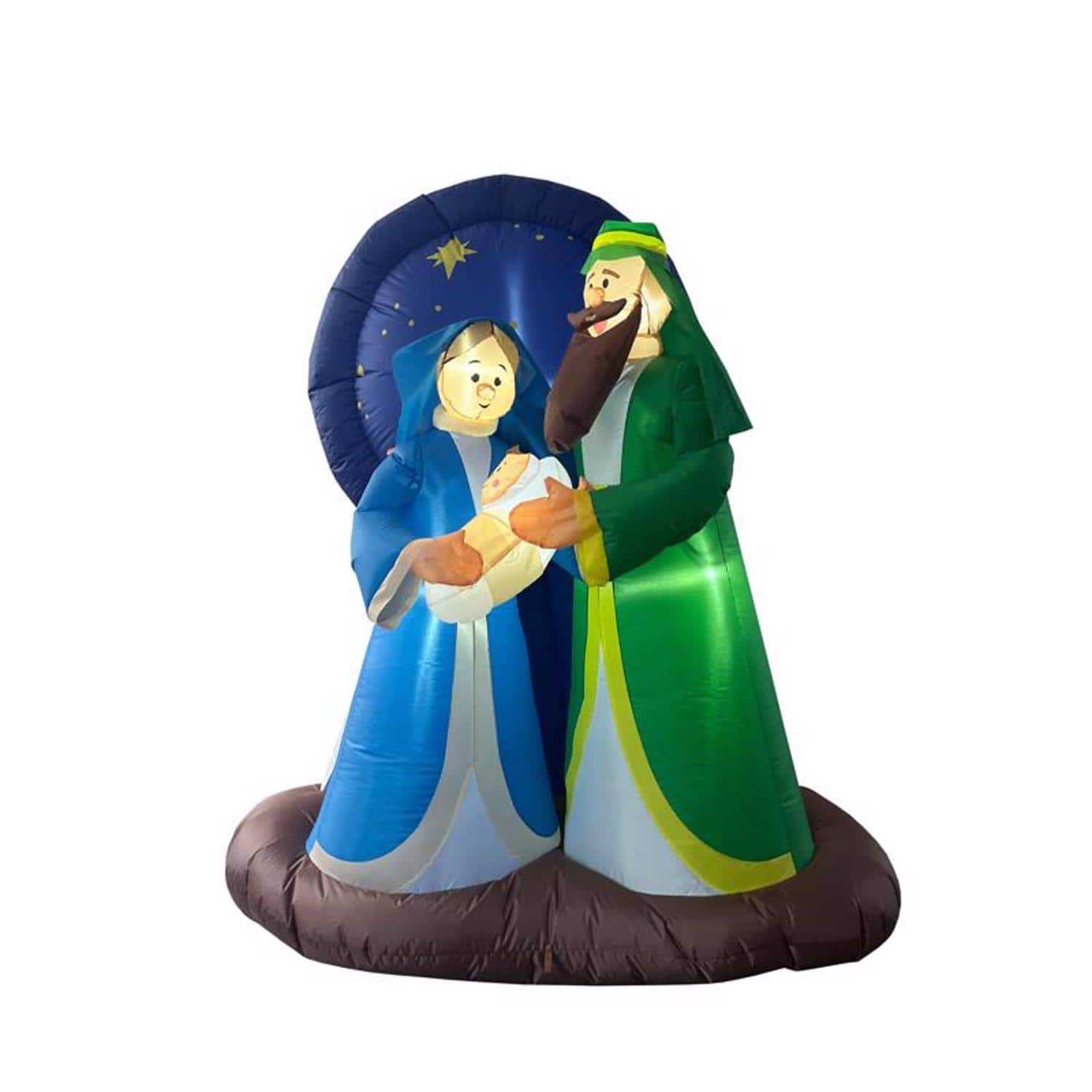 Celebrations - LED Nativity 7 ft. Inflatable - Multicolored