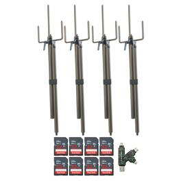 Stealth Cam - Trail Camera Mount Stick with 32GB Memory Cards and Card Reader (4 Pack)
