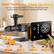 Smart Touchscreen, Simple Tap Control
Just tap the touchscreen to choose the juicing mode. Handles both soft and hard ingredients with ease.
On/Off
Soft mode
Hard mode
Reverse