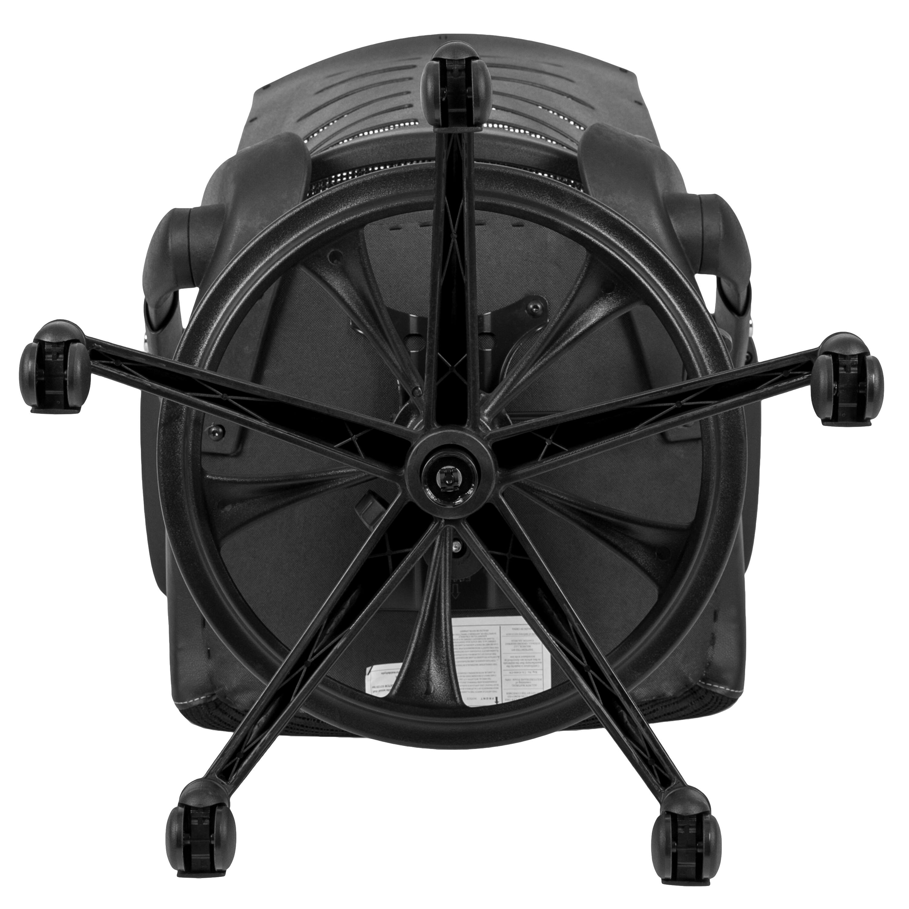 Alt View 9. Emma + Oliver - High Back Mesh Ergonomic Drafting Chair with Adjustable Flip-Up Arms - Black.
