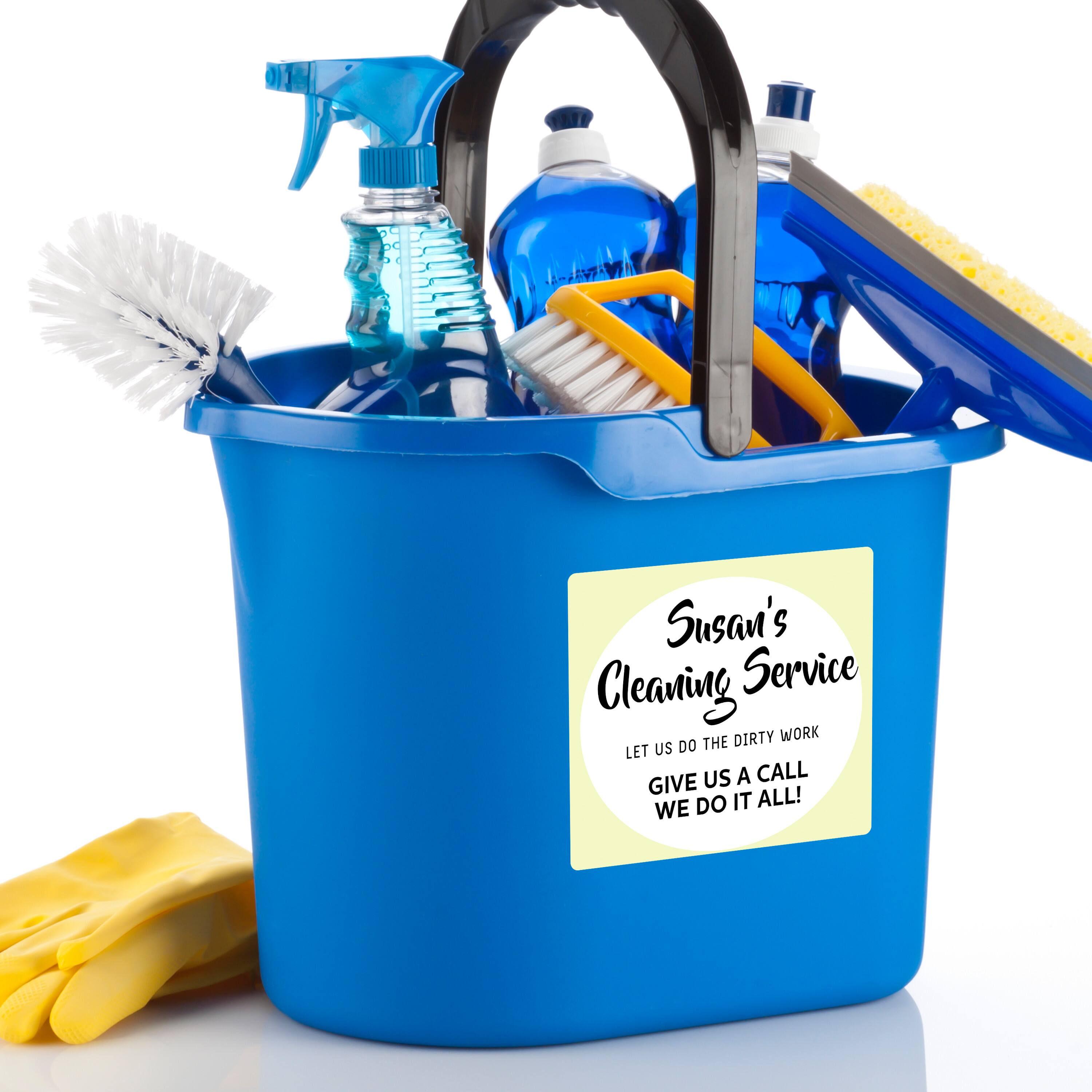 Susan's Cleaning Service  
LET US DO THE DIRTY WORK  
GIVE US A CALL  
WE DO IT ALL!