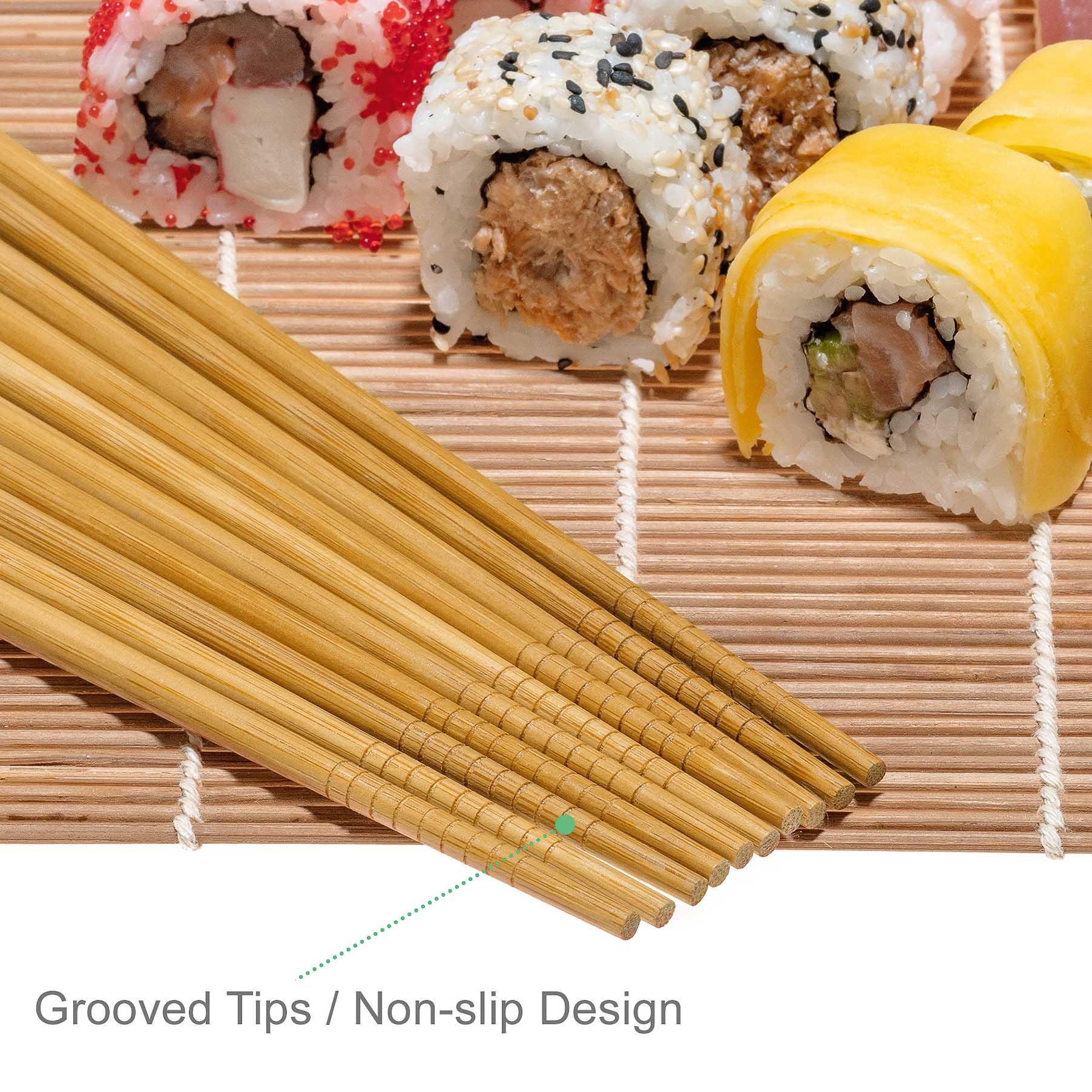 Grooved Tips / Non-slip Design