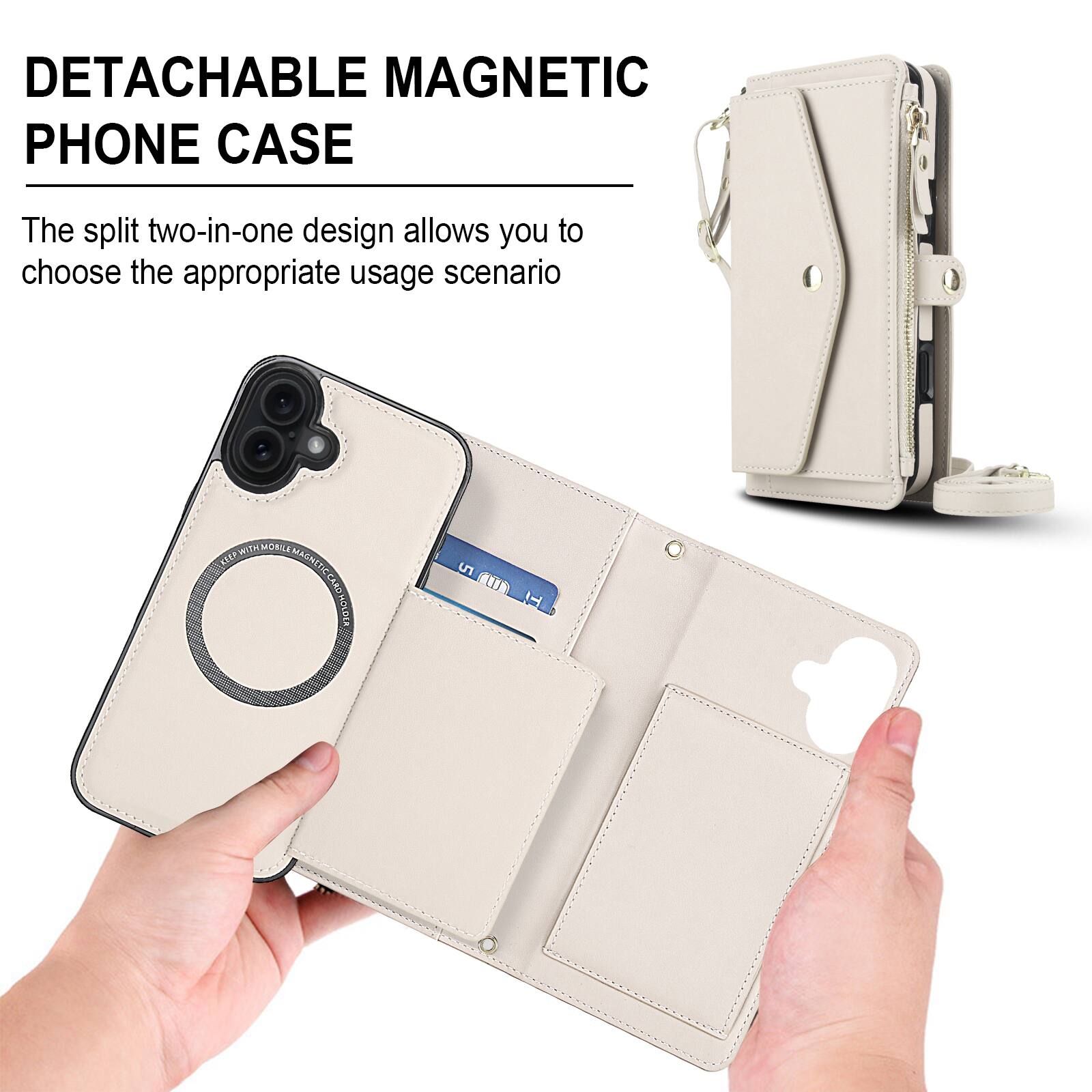 DETACHABLE MAGNETIC PHONE CASE

The split two-in-one design allows you to choose the appropriate usage scenario