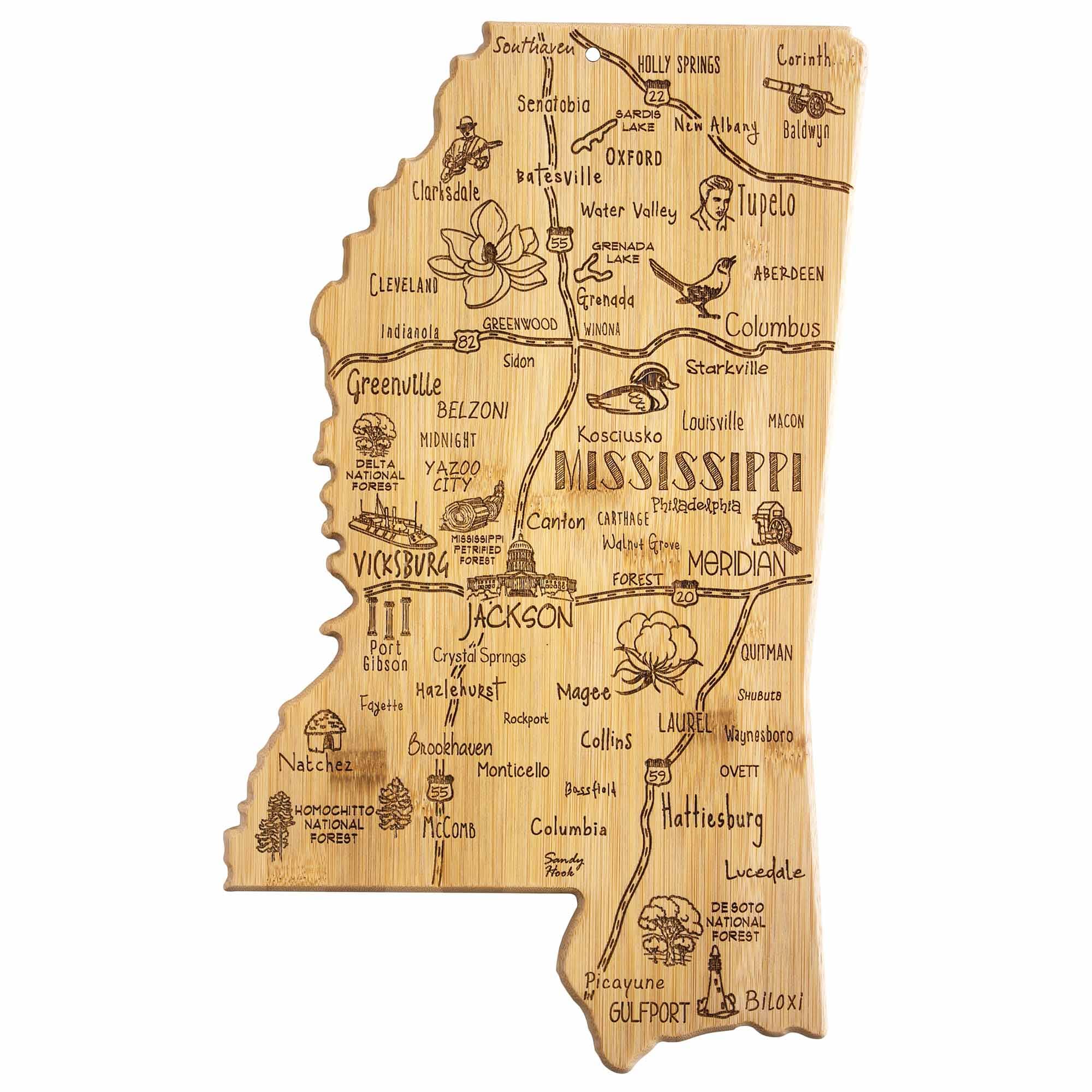 "Totally Bamboo - Destination Mississippi Cutting Board, 16-1/2"" x 9-3/4""" price history on PriceWatchPro