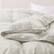 Left. Puredown - Puredown Luxurious 300TC 100% Organic Cotton Down Feather Fiber Comforter, Oatmeal, Full/Queen - Oatmeal.