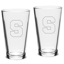 Jardine - Syracuse Orange 2-Piece 16oz. Classic Pub Glass Set - Multicolor