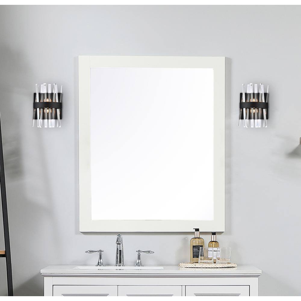 Angle. Elegant Lighting - Serephina 8 inch crystal bath sconce in black - Black.