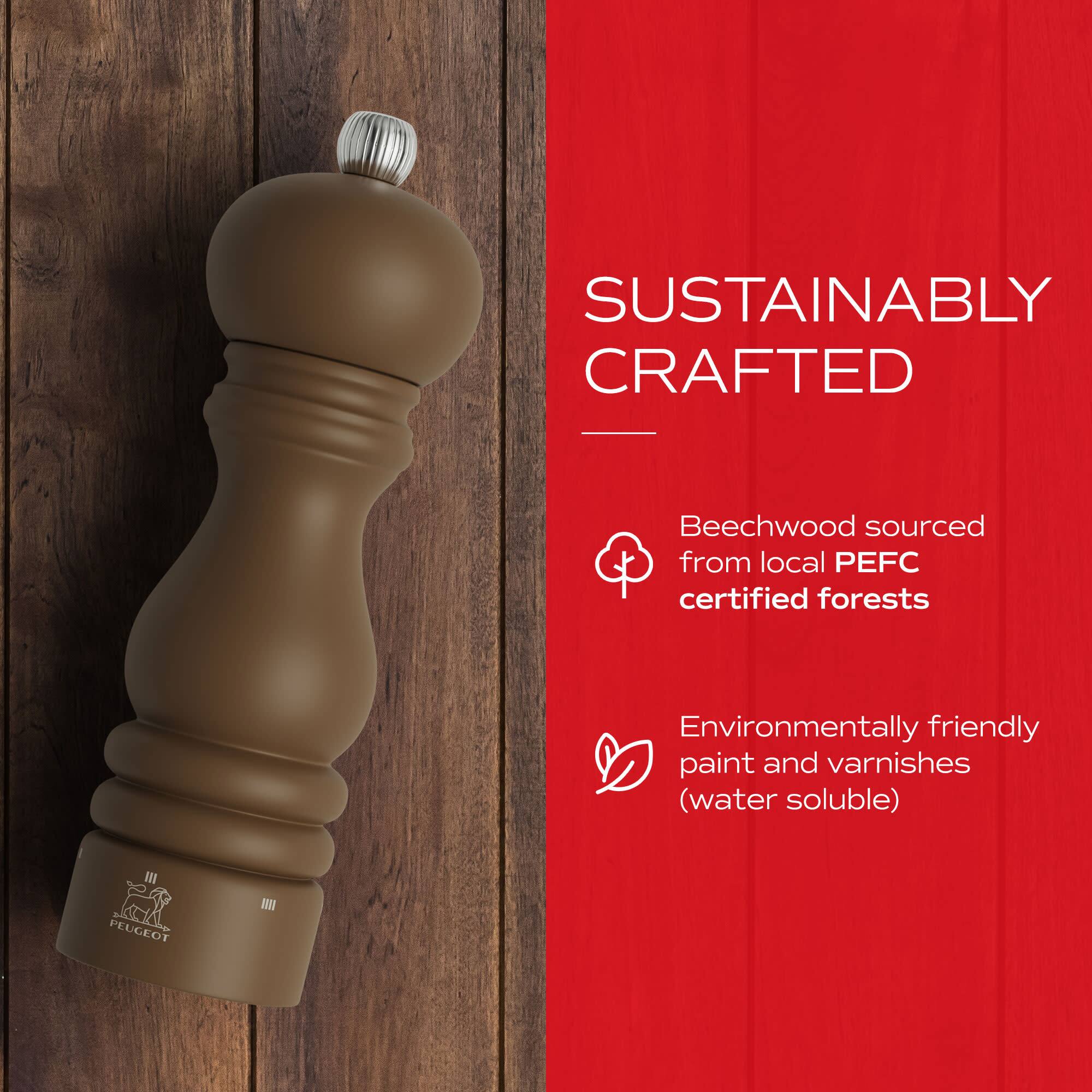 SUSTAINABLY CRAFTED  
Beechwood sourced from local PEFC certified forests  
Environmentally friendly paint and varnishes (water soluble)  
PEUGEOT