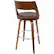 Alt View 13. LumiSource - Cecina Wood Barstool - Walnut/Brown.