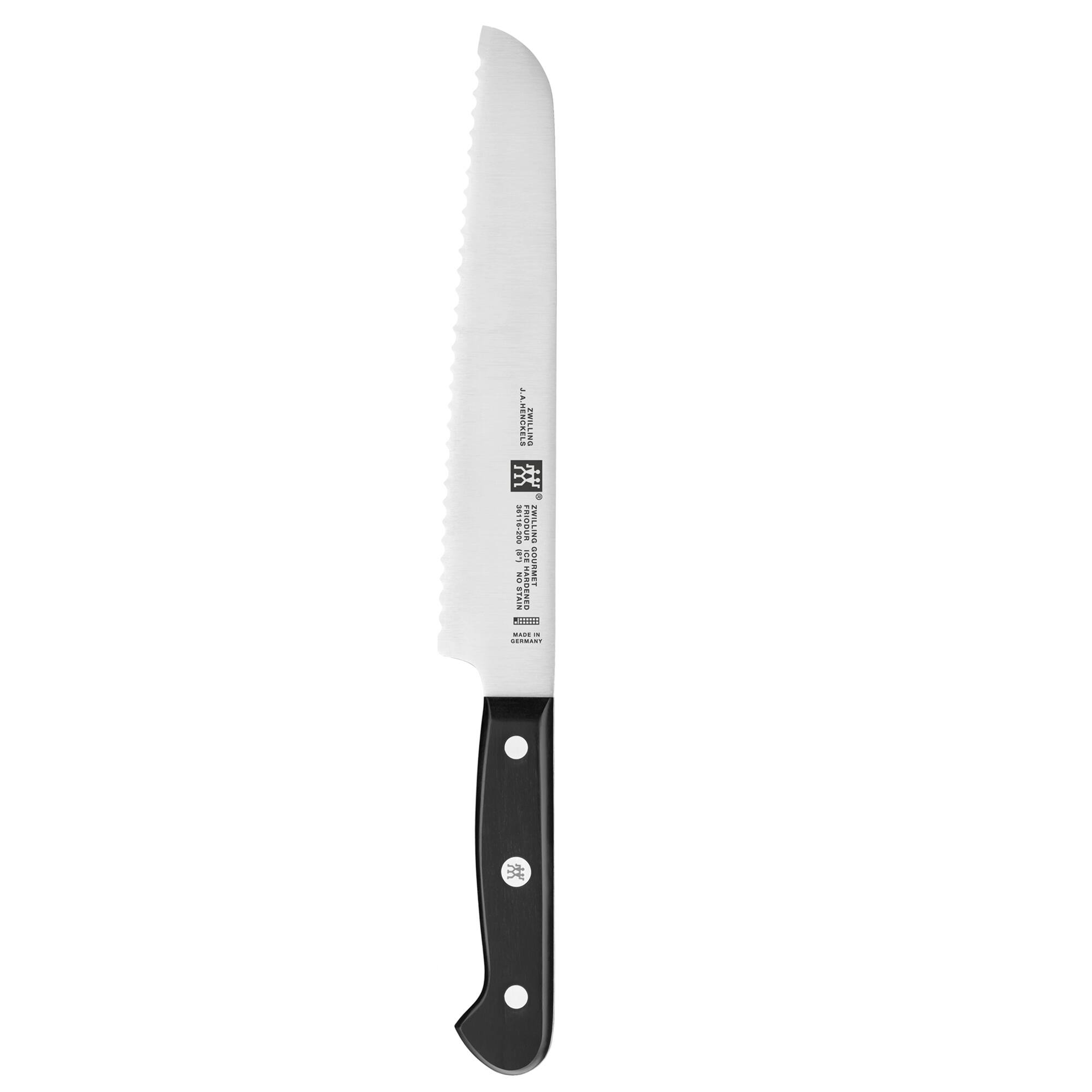 ZWILLING - Gourmet 8-inch Bread Knife - Black