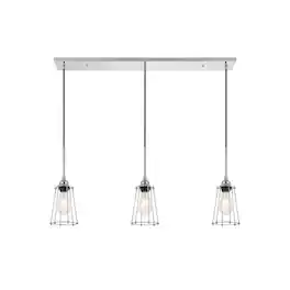 Living District - Auspice 3 Light Pendant - Chrome