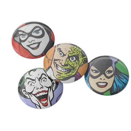 Front. DC Comics - DC Comics Villains Magnet 4-Pack - Multi-Color.