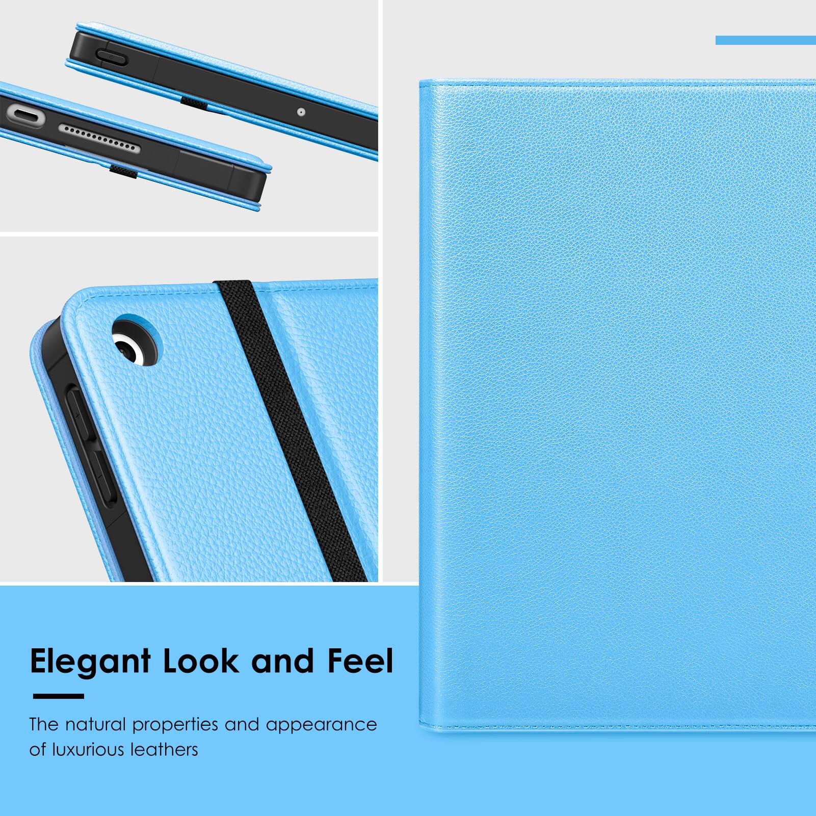 Elegant Look and Feel  
The natural properties and appearance of luxurious leathers