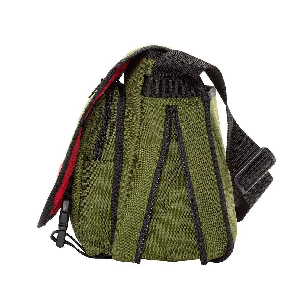 Left. Manhattan Portage - Europa (MD) With Back Zipper and Compartments, Olive - Olive.