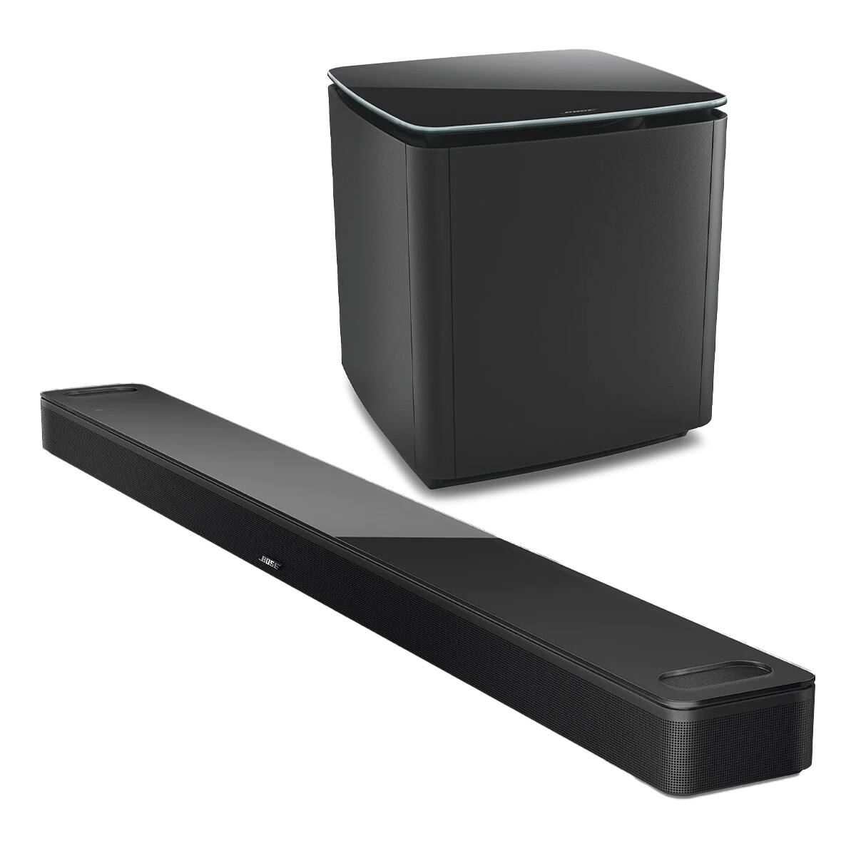 Front. Bose - Bose Smart Ultra Soundbar with Bass Module 700 Subwoofer (Black) - Black.