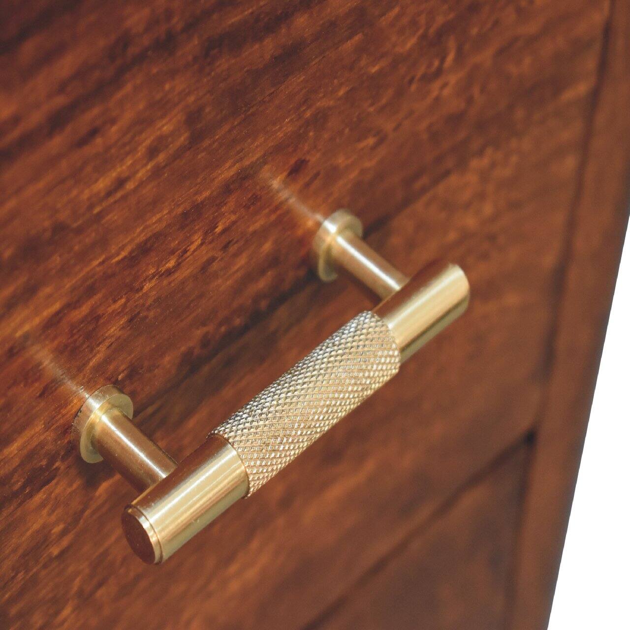 Alt View 4. Artisan Furniture - Artisan Furniture Solid Wood Luca Chest of Drawers, 3 Drawers, Brown - Brown.