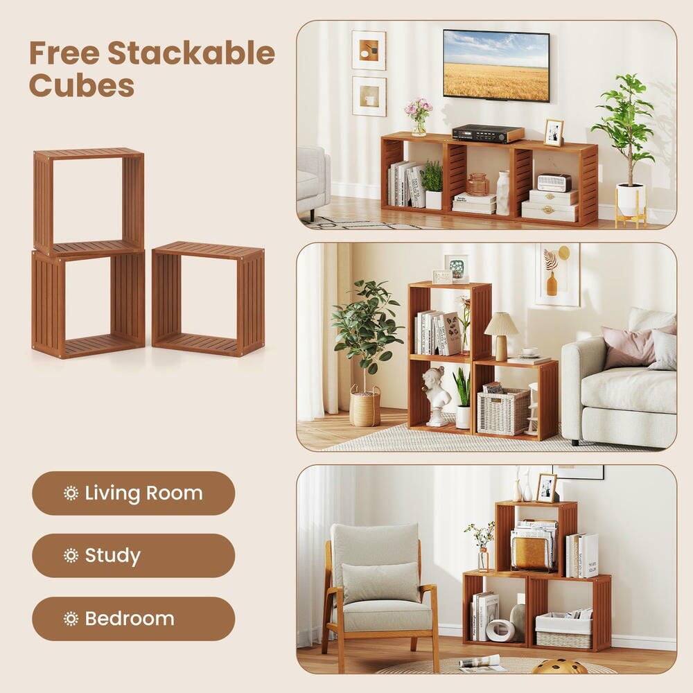 Free Stackable Cubes

Living Room  
Study  
Bedroom