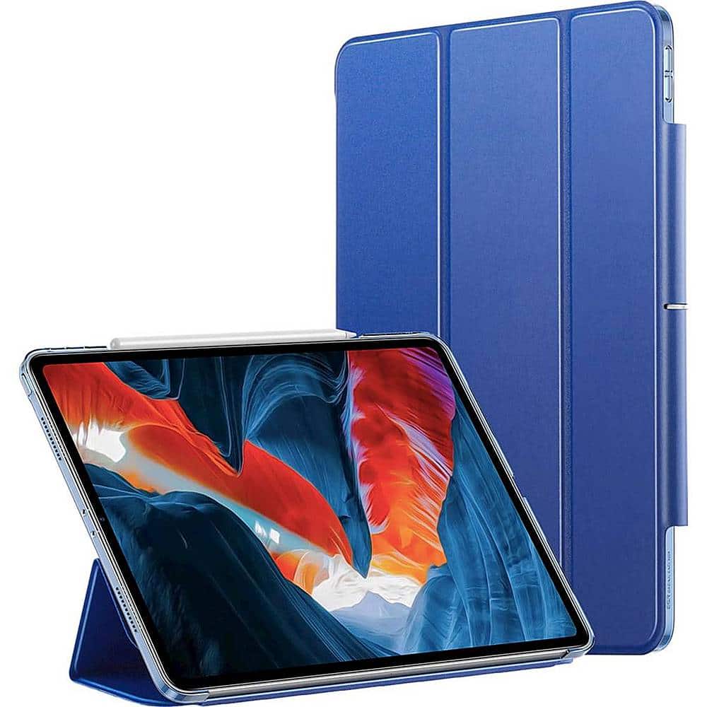 Alt View 12. SaharaCase - ESR Folio Case for Apple iPad Pro 12.9 (4th, 5th, and 6th Gen 2020-2022) - Blue.