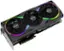 PNY is a company that manufactures computer components, including graphics cards. The image shows a close-up of a PNY graphics card with three fans.