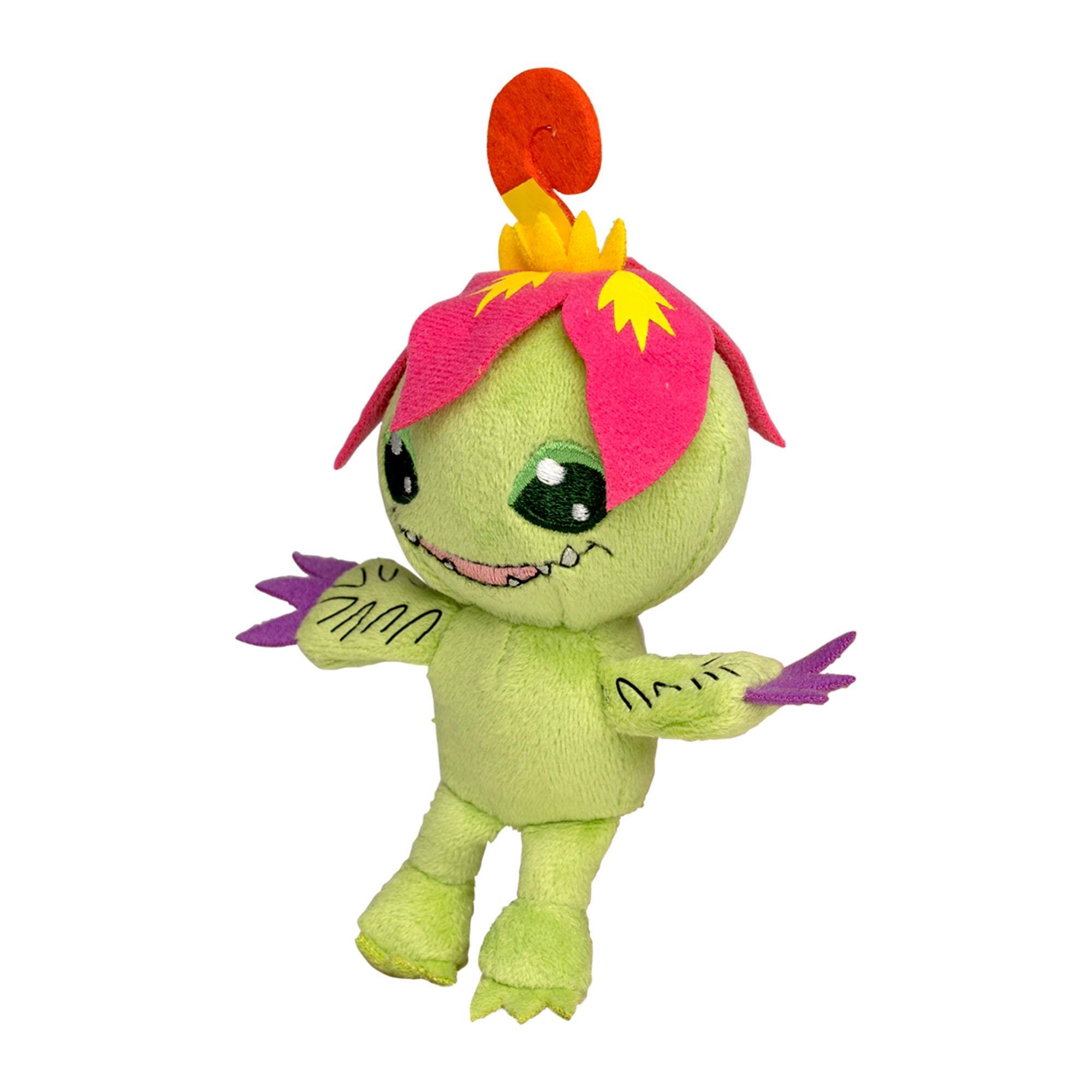 Alt View 1. Bandai - Digimon 4 Inch Mini Character Plush | Palmon - Green.