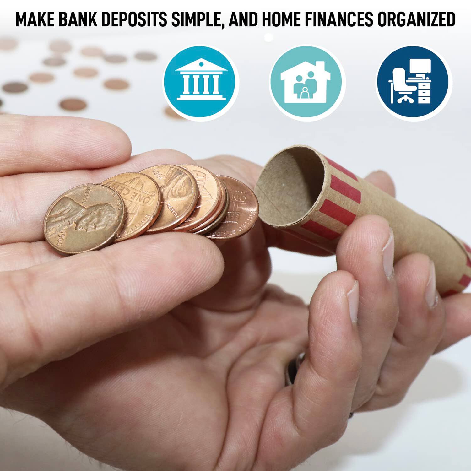 MAKE BANK DEPOSITS SIMPLE, AND HOME FINANCES ORGANIZED
