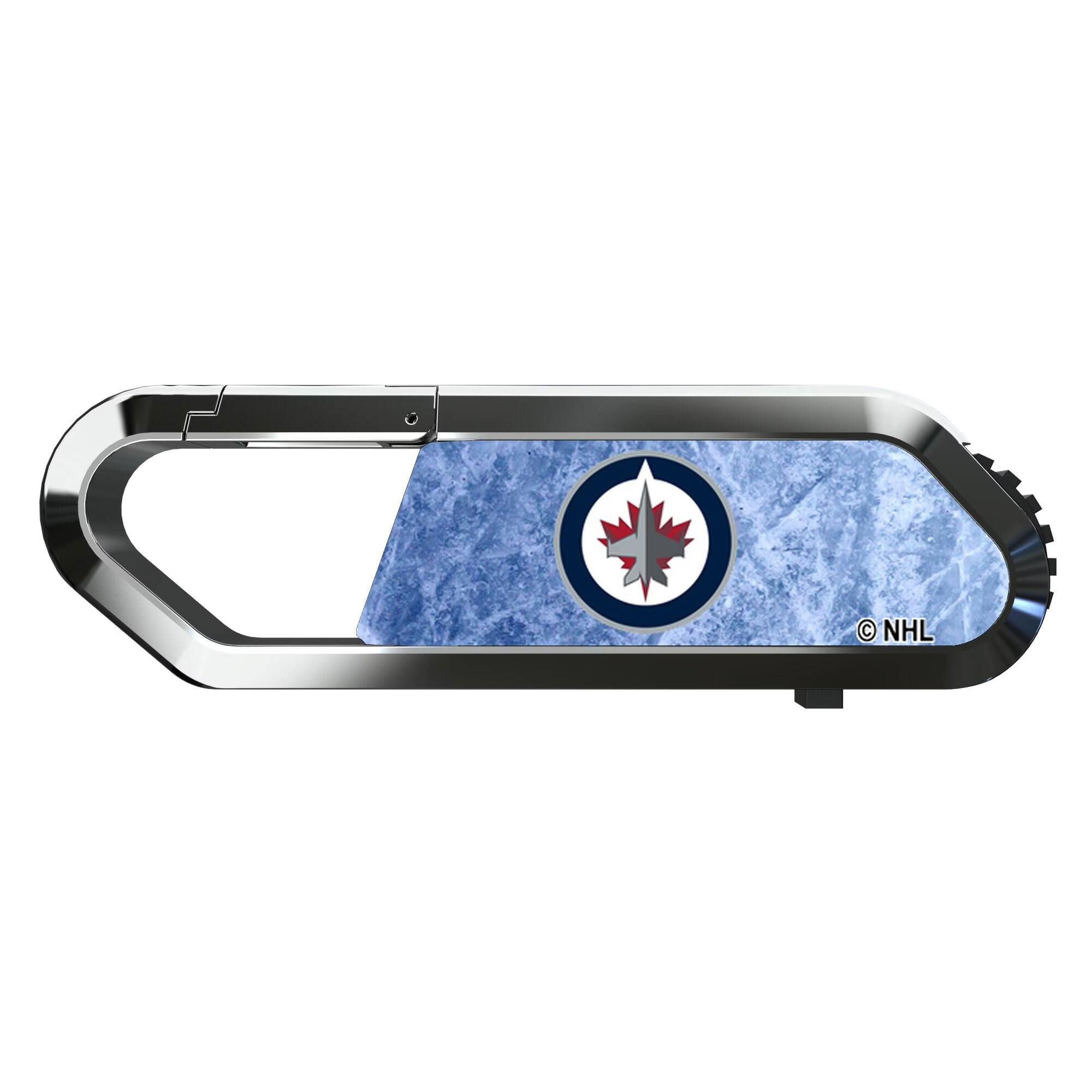 Alt View 1. Keyscaper - Winnipeg Jets Ice Flood Clip 64GB USB Flash Drive - Multicolor.