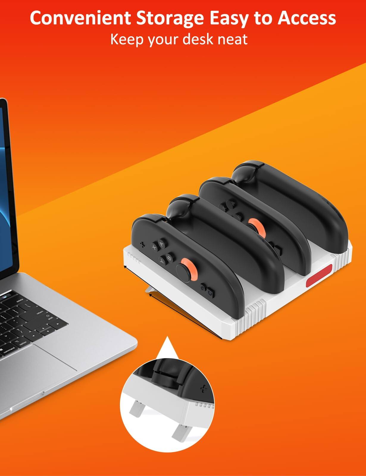 Convenient Storage Easy to Access  
Keep your desk neat