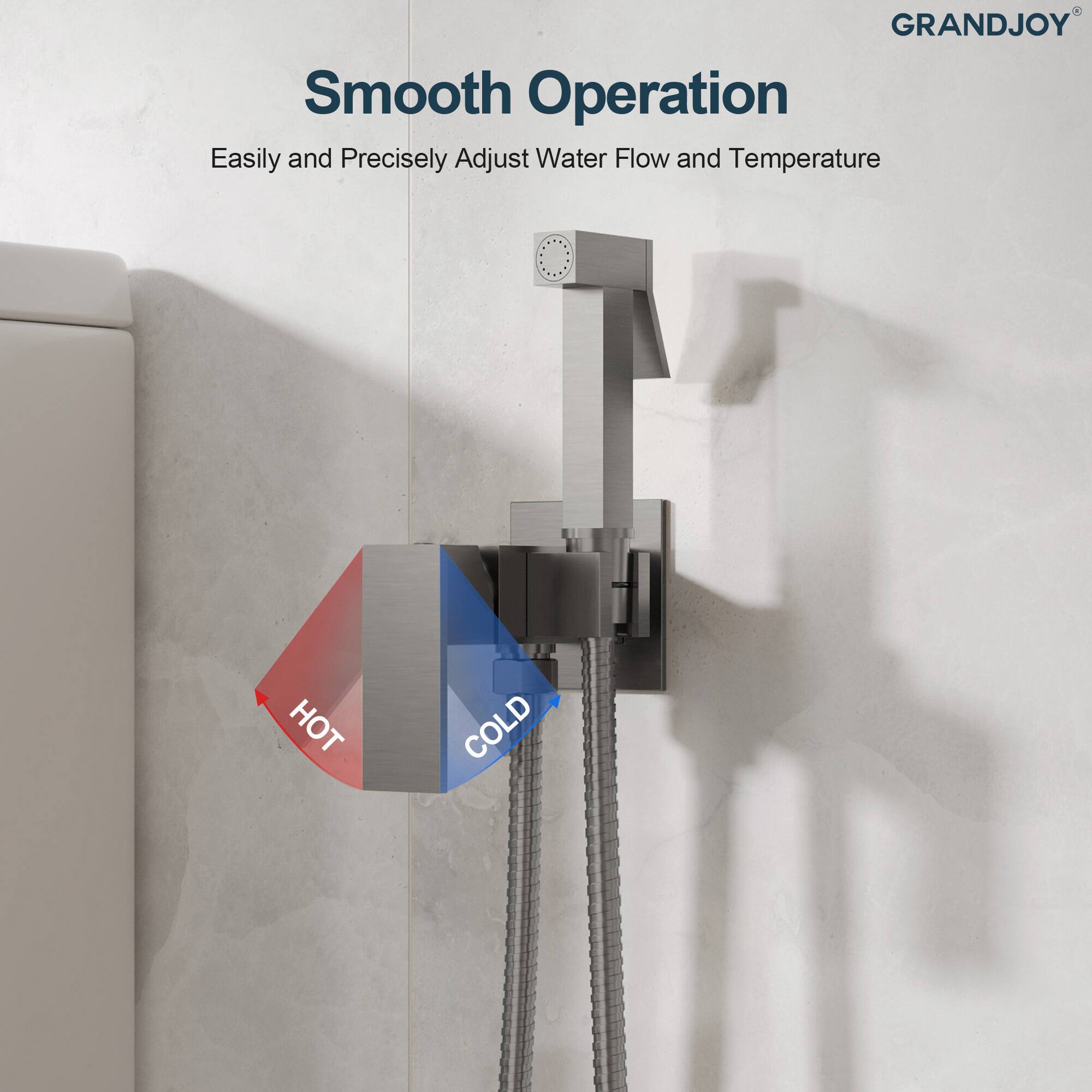 GRANDJOY

Smooth Operation

Easily and Precisely Adjust Water Flow and Temperature

HOT COLD