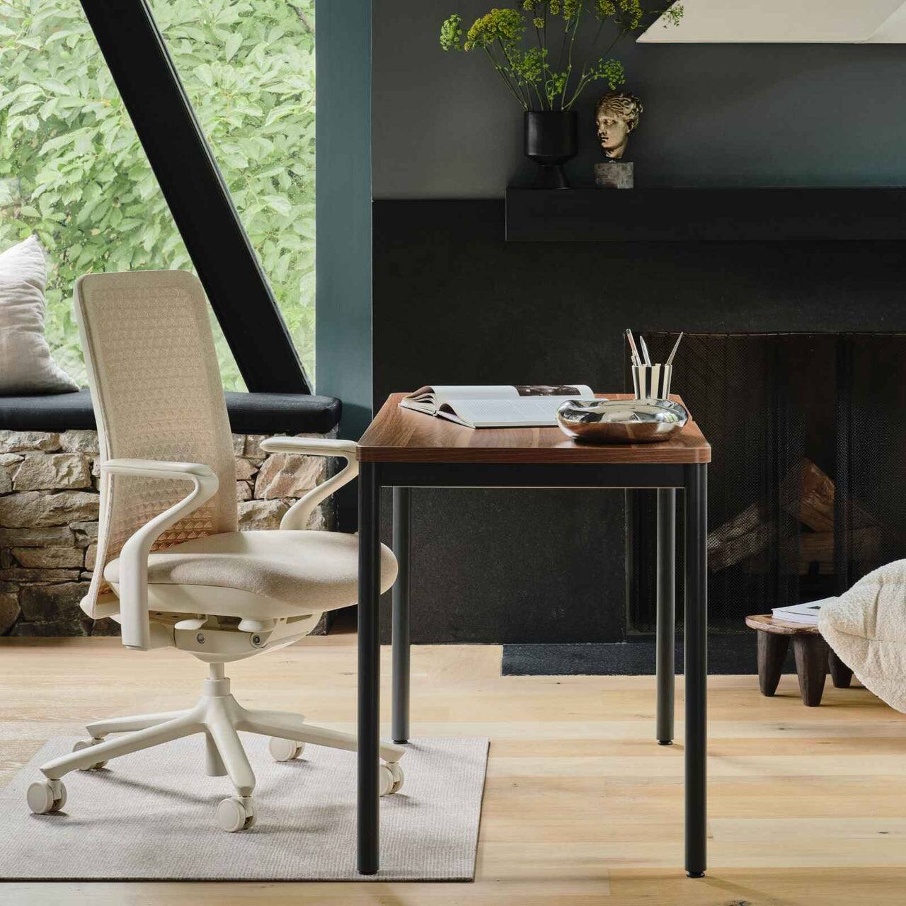 Left. Branch Furniture - Woven Chair Mat - Barley.