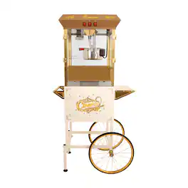 BEARSOLIM - 16Oz Commercial Popcorn Machine , Movie Theater Popcorn Machine, golden Pop Corn Machine with 3-Switch Control - White