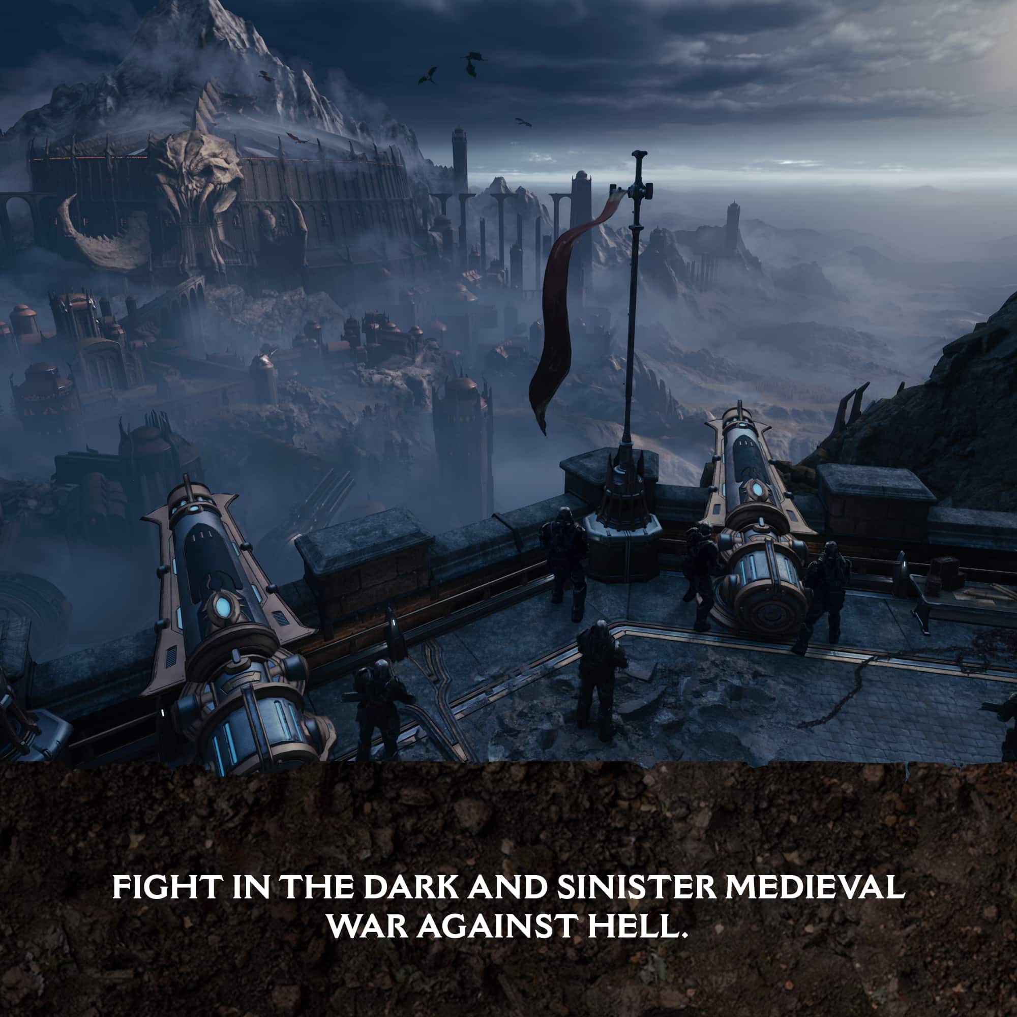 FIGHT IN THE DARK AND SINISTER MEDIEVEAL WAR AGAINST HELL.