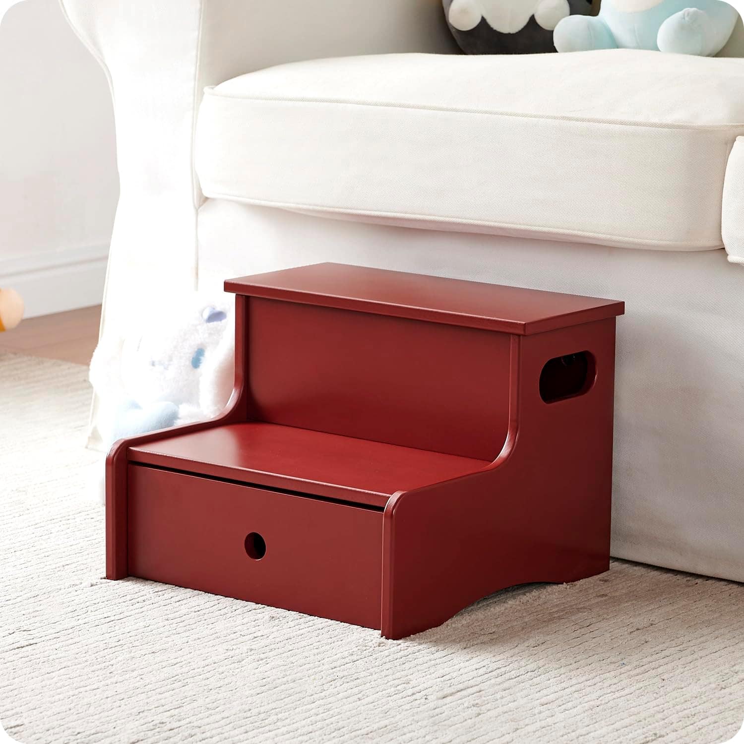 Kings Brand Furniture Wooden Toddler Step Stool for Kids with