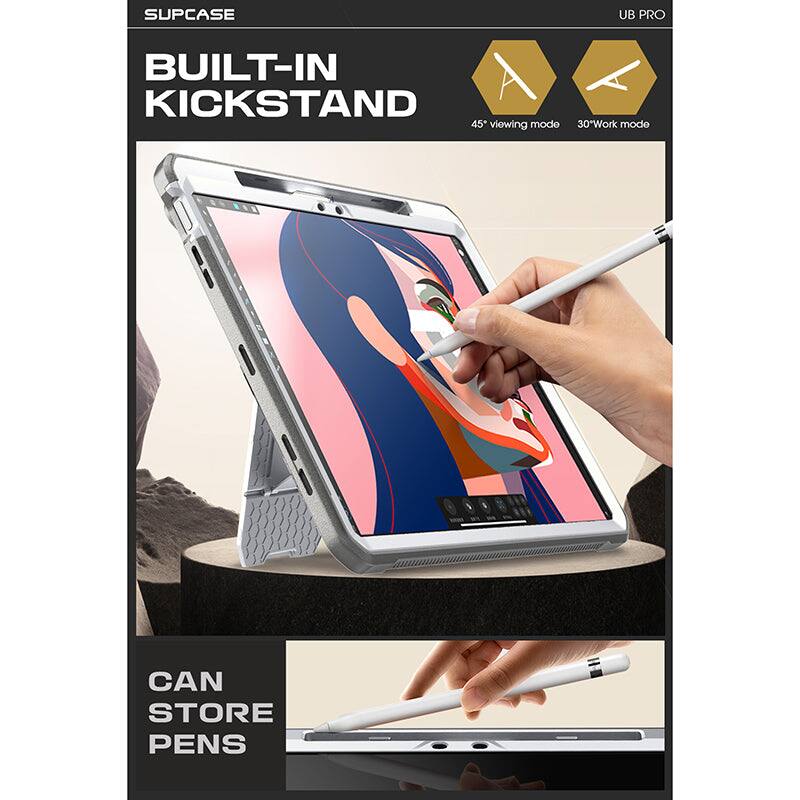 SUPCASE UB PRO

BUILT-IN KICKSTAND
45° viewing mode
30° work mode

CAN STORE PENS
