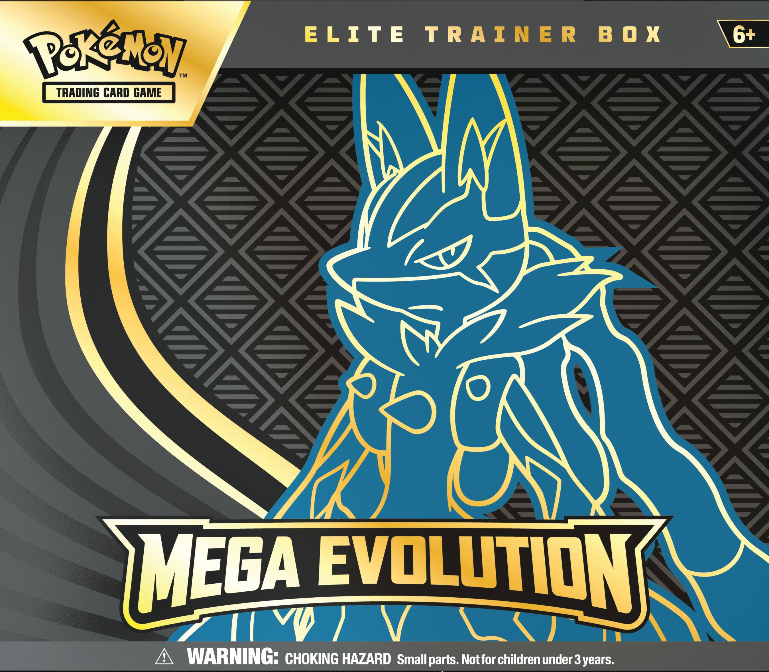 POKeMoN TRADING CARD GAME ELITE TRAINER BOX 6+ MEGA EVOLUTION! WARNING: CHOKING HAZARD Small parts. Not for children under 3 years.