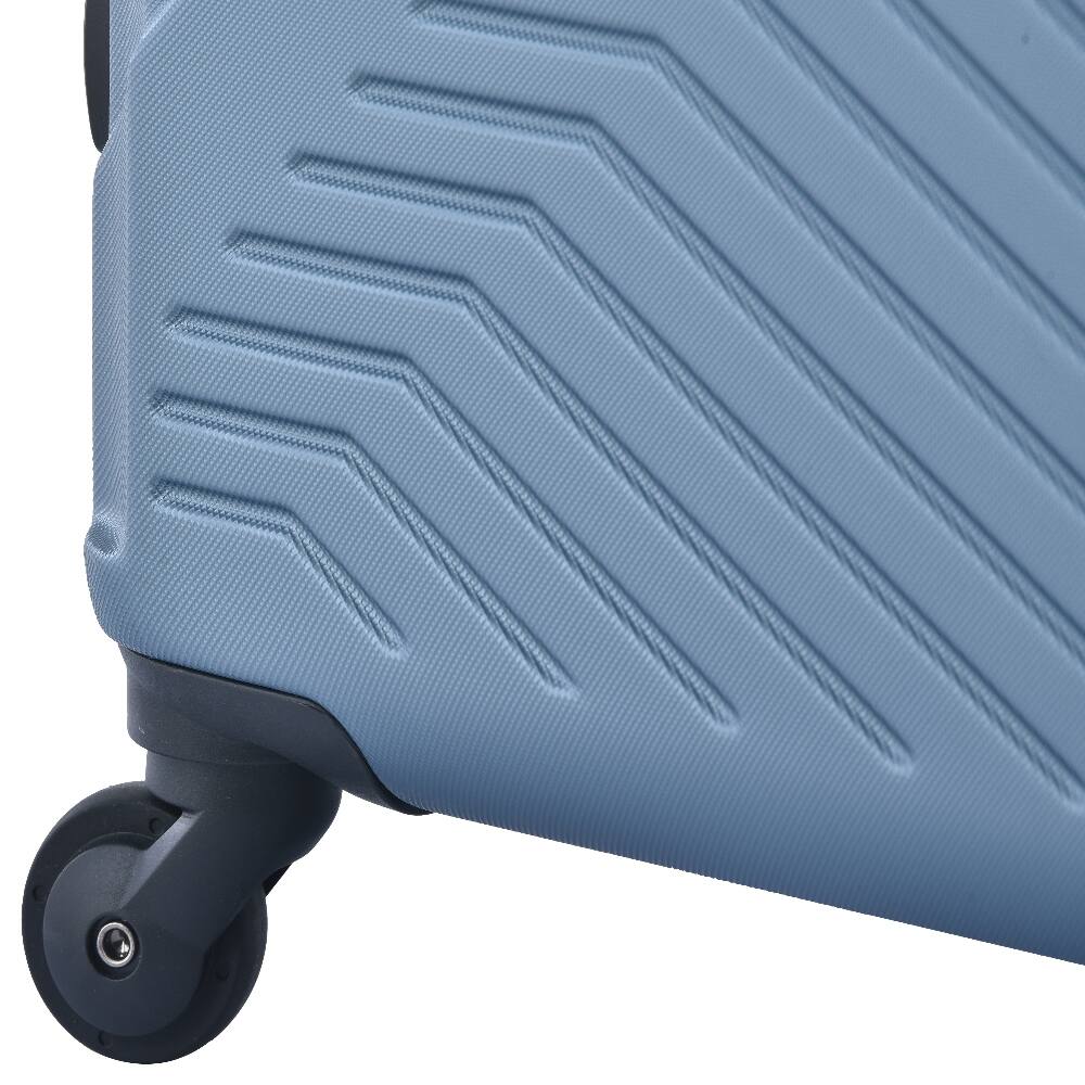 Alt View 4. Ropilly - Ropilly 3 Piece Luggage Set Blue Hard Case Luggage 20/24/28 Inch - Blue.