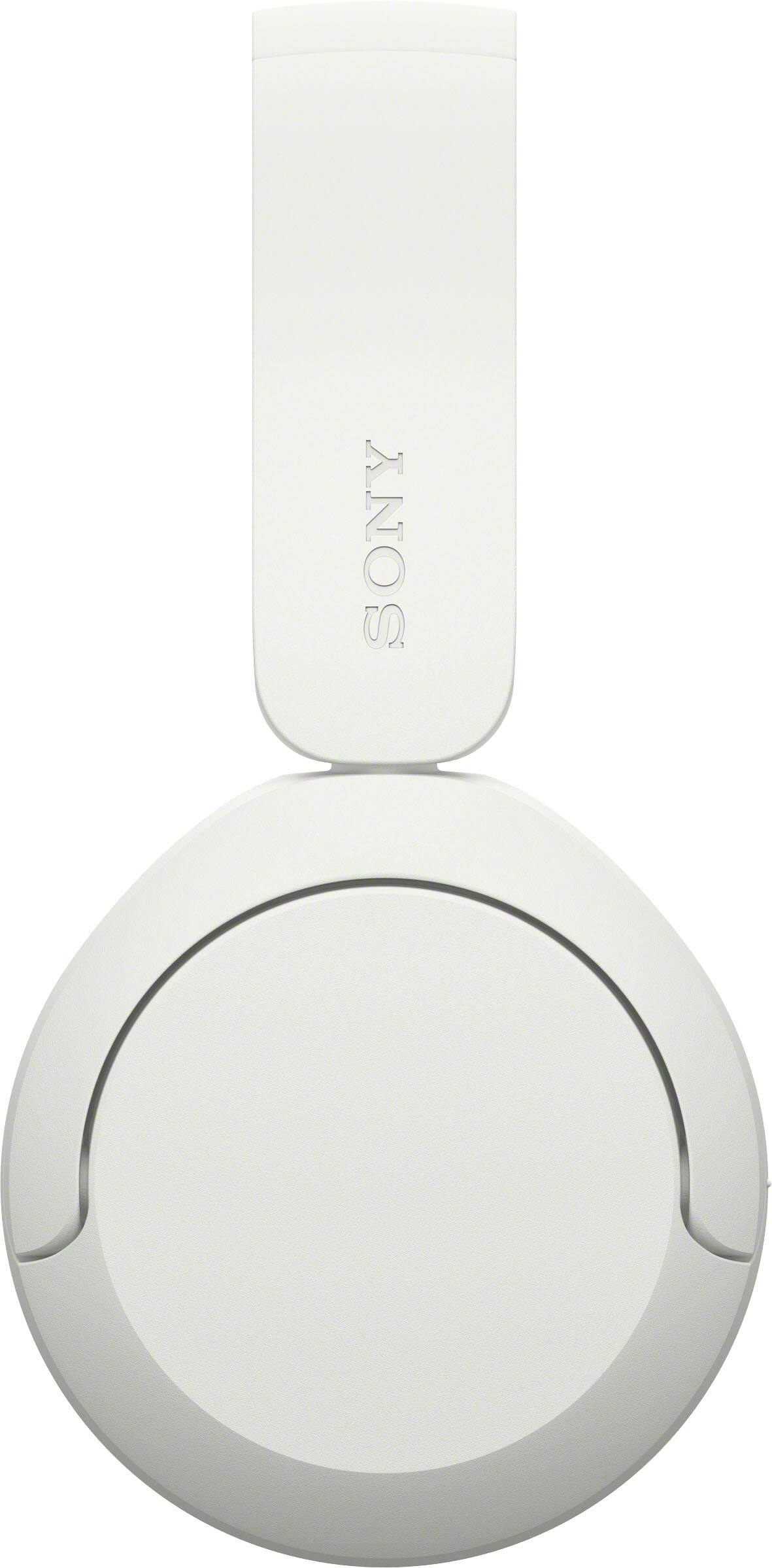 Left. Sony - WH-CH530 Wireless Headphone with Microphone - White.