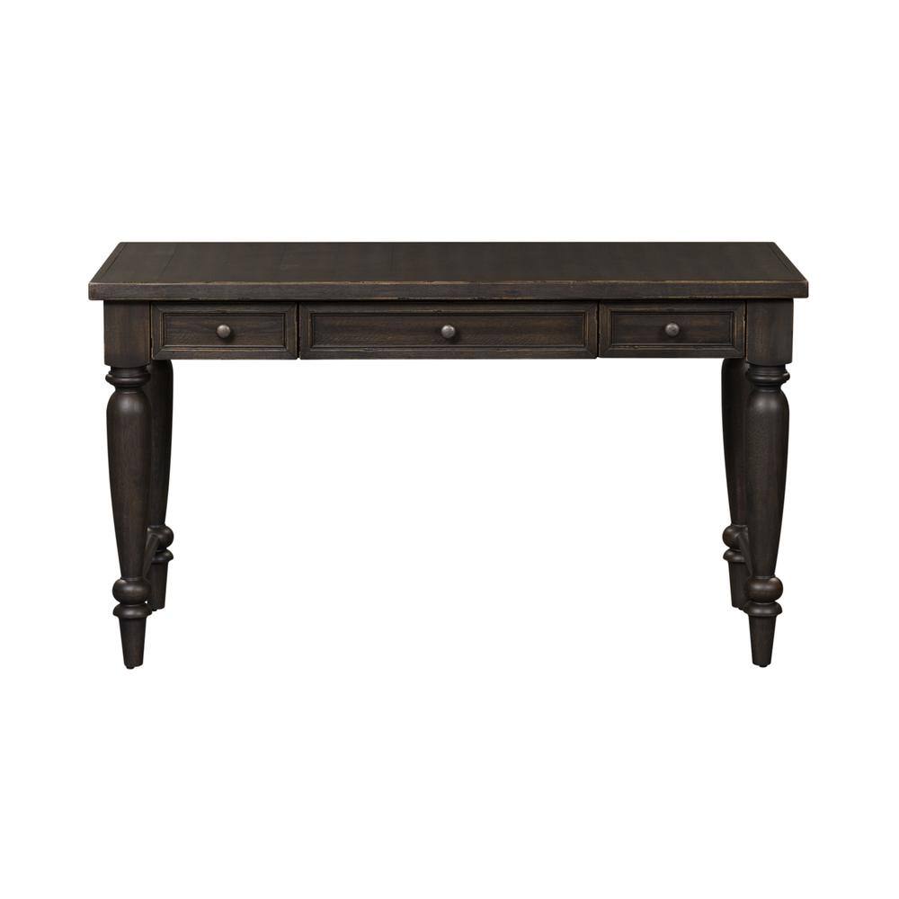 Front. Liberty Furniture Industries - Harvest Home Writing Desk in Chalkboard - Black.
