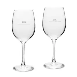 Jardine - Nebraska-Kearney Lopers Two-Piece 16oz. Traditional White Wine Glass Set - Multicolor