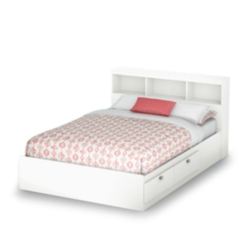 Left. Hivvago - Hivvago Full size Modern Platform Bed with 4 Storage Drawers - White.