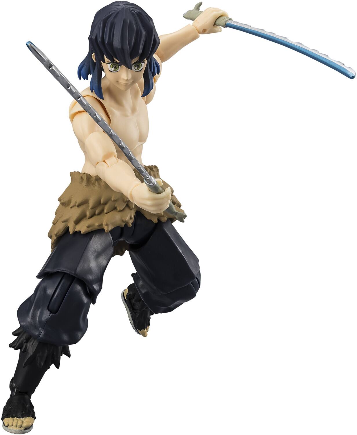 Alt View 2. Bandai - Demon Slayer - Ultimate Legends - Inosuke Hashibira without Mask Action Figure   - COLLECTIBLES - Multicolor.