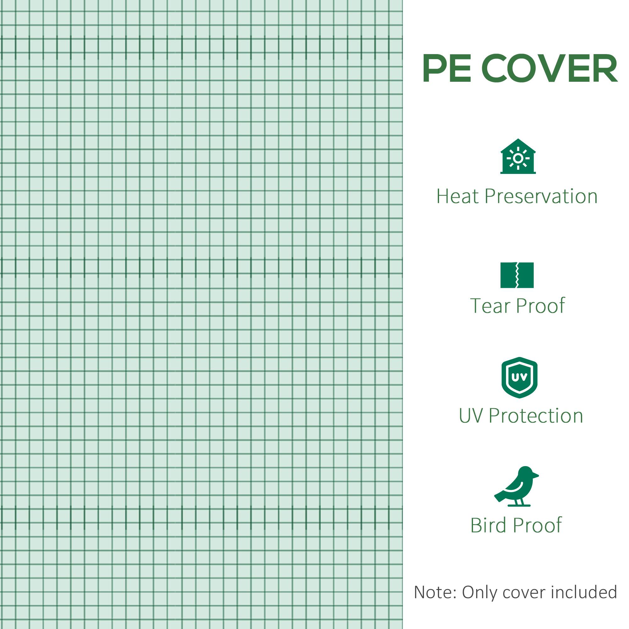 PE COVER
Heat Preservation
Tear Proof
UV Protection
Bird Proof
Note: Only cover included