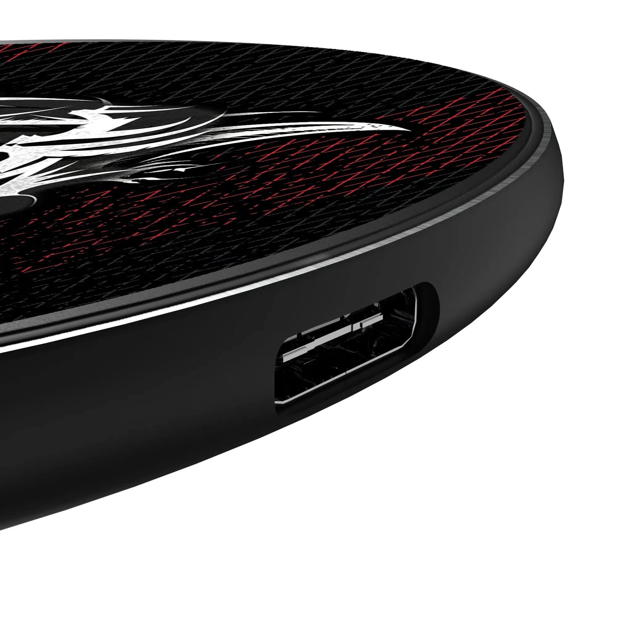 Left. Keyscaper - WWE Steel 15-Watt Wireless Charger - Brock Lesnar.