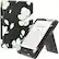 Alt View 11. SaharaCase - Indy Series Hand Strap Case for Amazon Kindle Paperwhite (11th Gen, 2021-2022) - Black Floral.