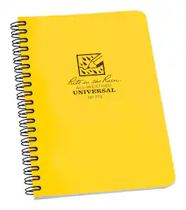 Rite in the Rain - All-Weather 4-5/8 in. W X 7 in. L Spiral Yellow Notebook
