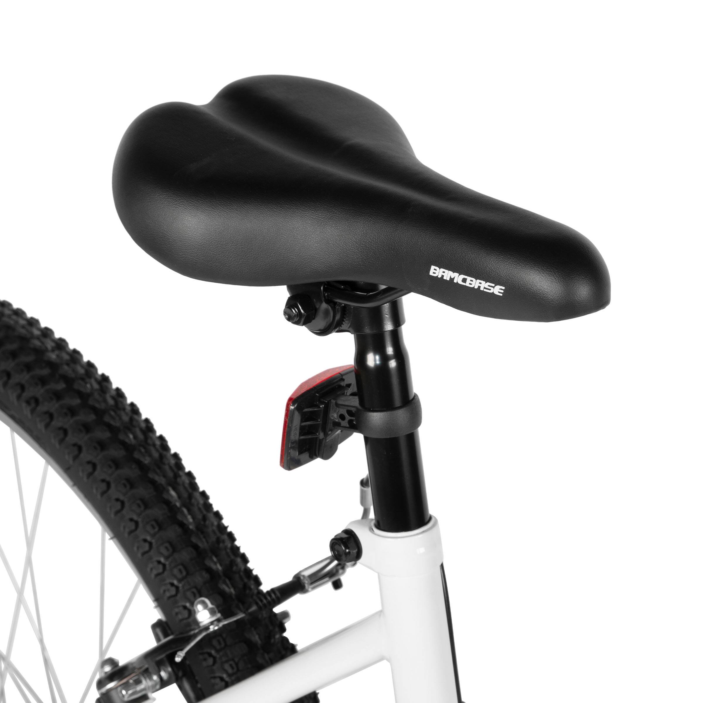 Alt View 9. HILAND - BAMCBASE Lavender 26'' Step-through Mountain Bike with 18-Speed, High-Tensile Steel Frame Bicycle, MTB Women, White - white.