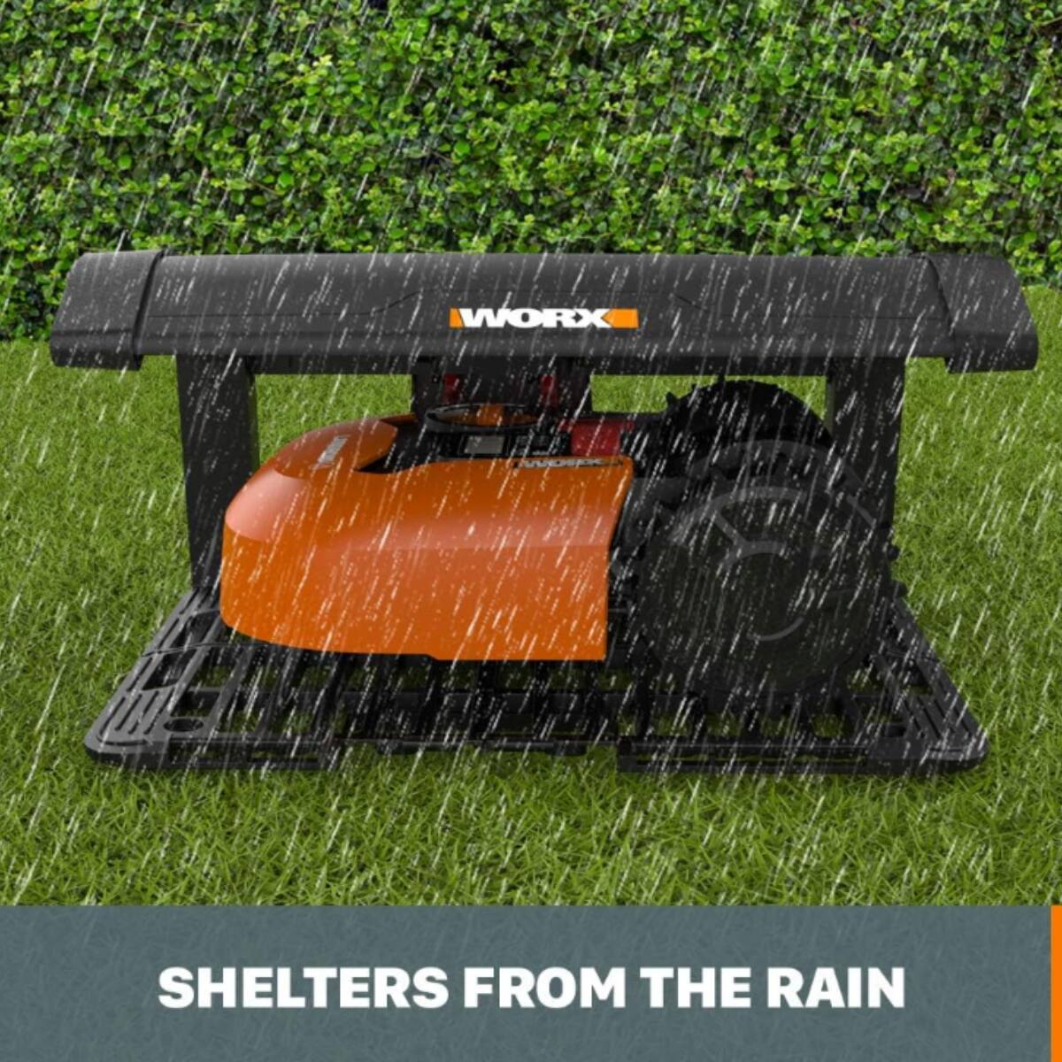 "WORX I SHELTERS FROM THE RAIN"