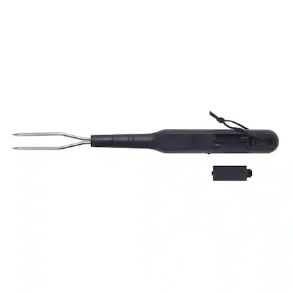 Front. Taylor - Taylor Black/Silver Plastic/Stainless Steel Digital Fork Thermometer.