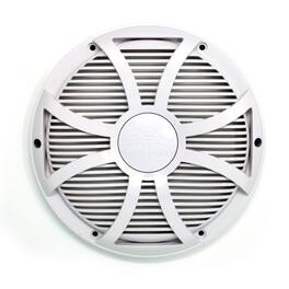 Wet Sounds - REVO 10 SW-W GRILL White SW Closed Style Grill for the REVO 10 Inch Marine Subwoofer - Black/Gray
