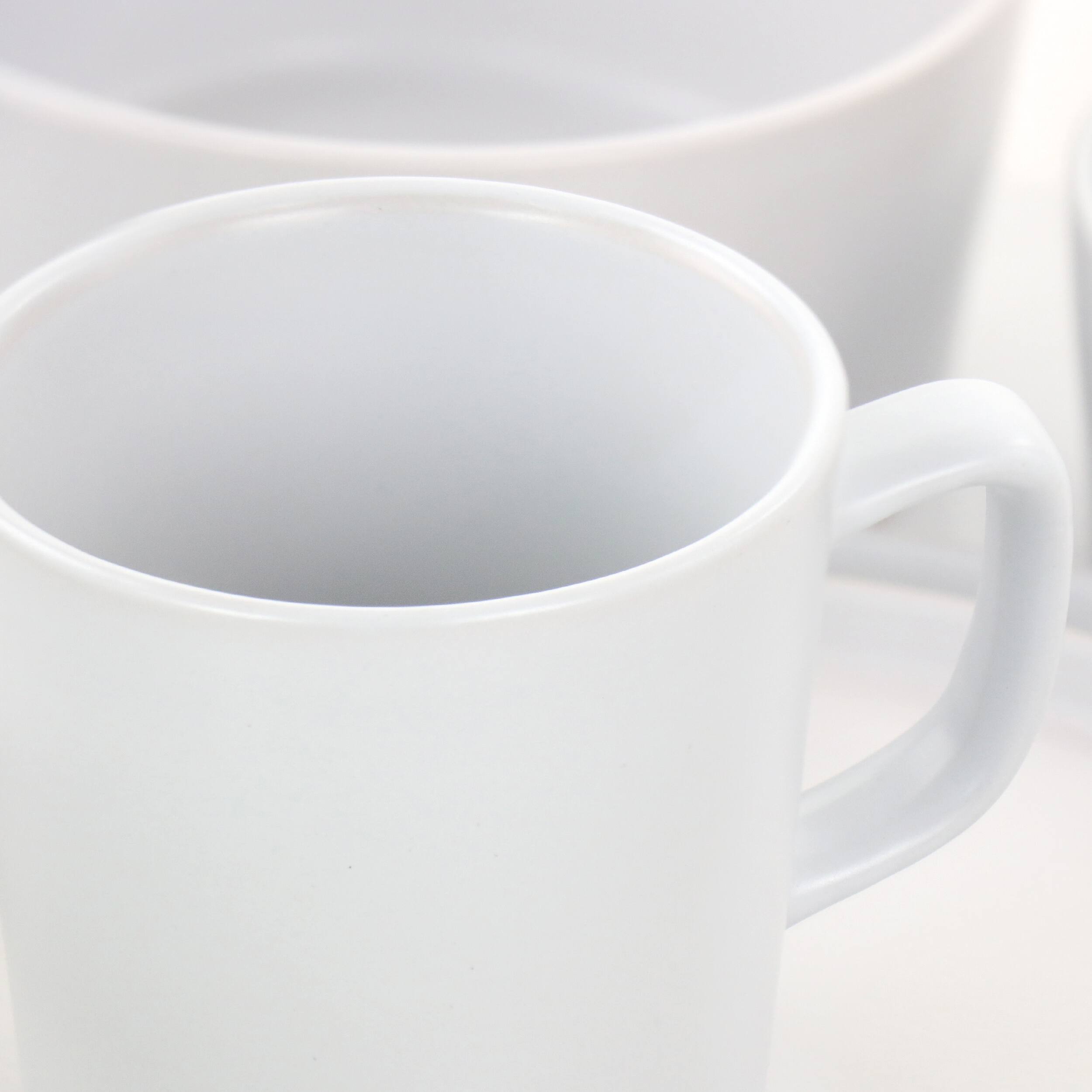 Alt View 7. Elama - Elama Luxmatte White 16 Piece Dinnerware Set - White.