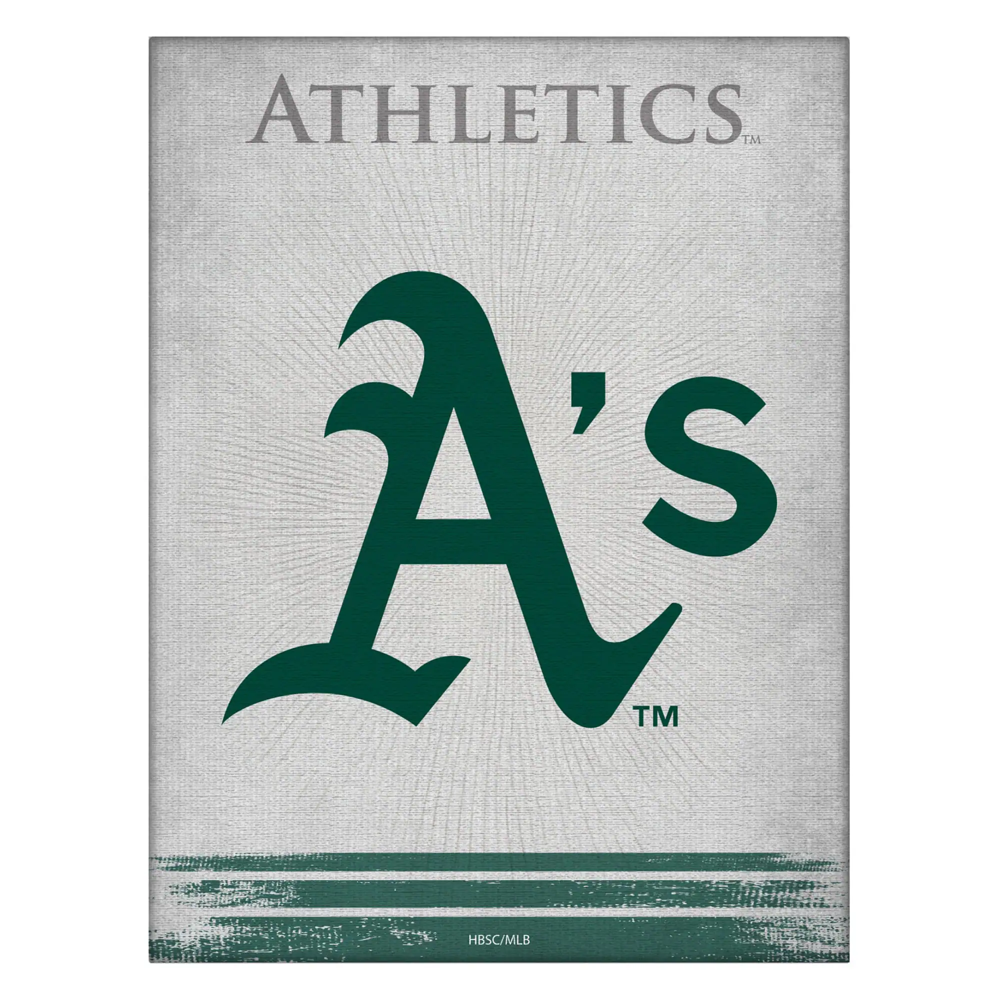 Athletics 24" x 32" Splash Canvas Wall Art